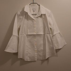 Charter club women white shirt, BNWT